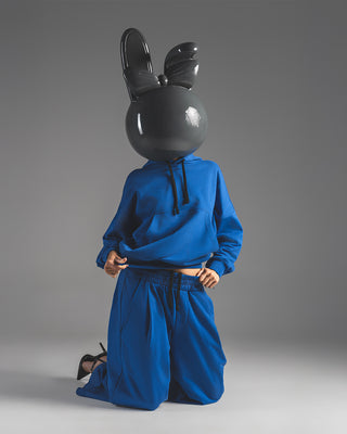 Blue Oversized Hoodie - Crown Theory