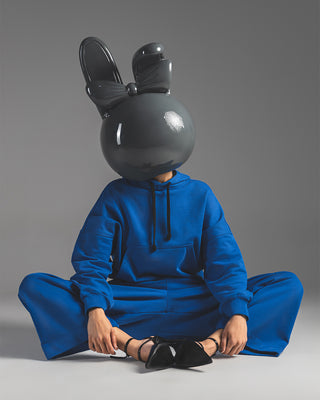 Blue Oversized Hoodie - Crown Theory