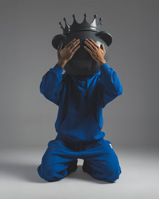 Blue Oversized Hoodie - Crown Theory