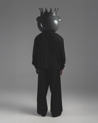 Black Oversized Long Sleeve T.shirt (Wide Neck) Classic